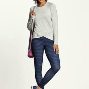 ATHLETA Criss Cross Sweatshirt XL White Top